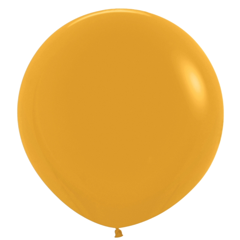 24" Sempertex Deluxe Mustard Latex Balloons | 10 Count