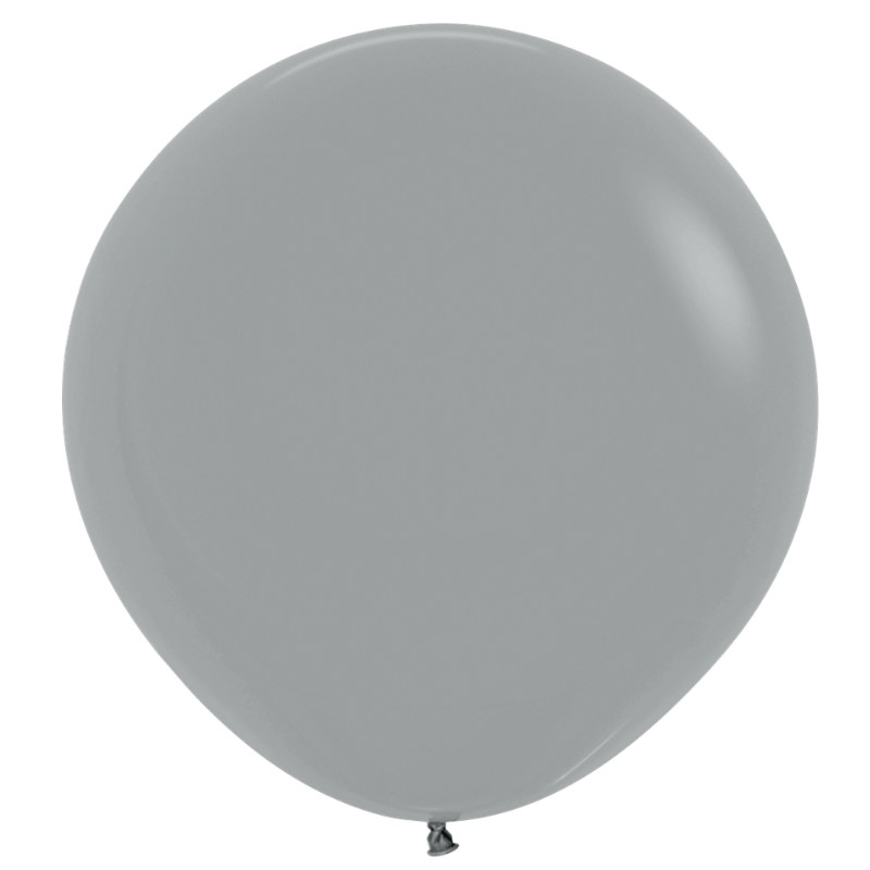 24" Sempertex Deluxe Urban Grey Latex Balloons | 10 Count