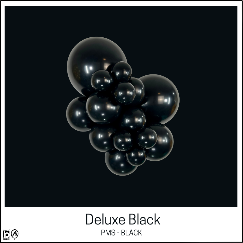 Ballons de baudruche Sempertex Deluxe noirs Link-O-Loon de 6 po | Paquet de 50