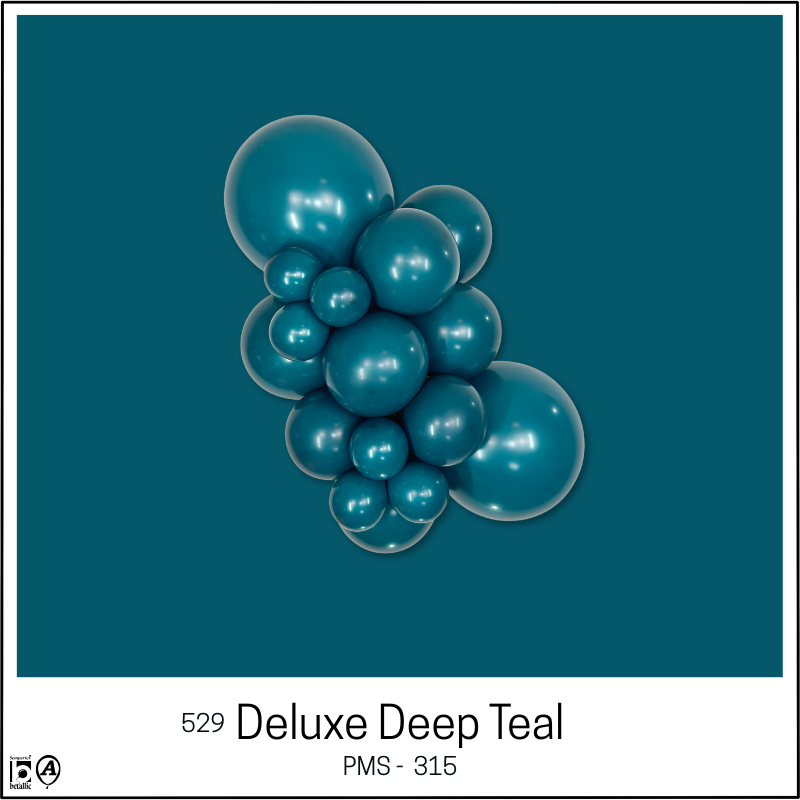18" Sempertex Deluxe Deep Teal Latex Balloons | 25 Count