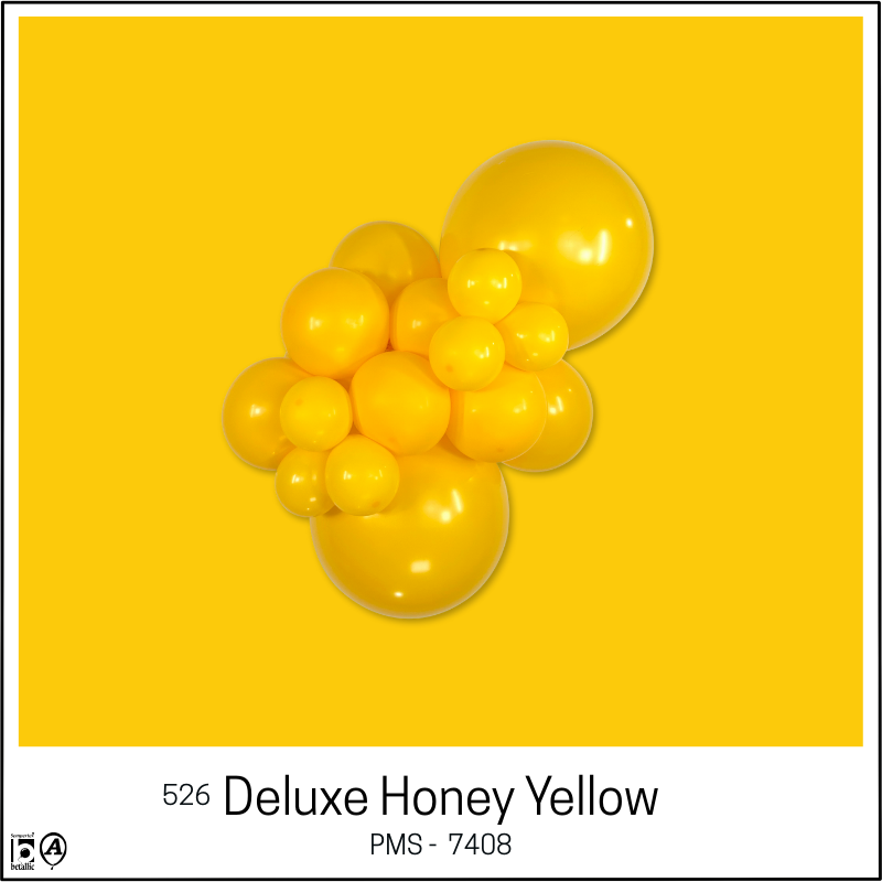 12" Sempertex Deluxe Honey Yellow Link-O-Loon Latex Balloons | 50 Count