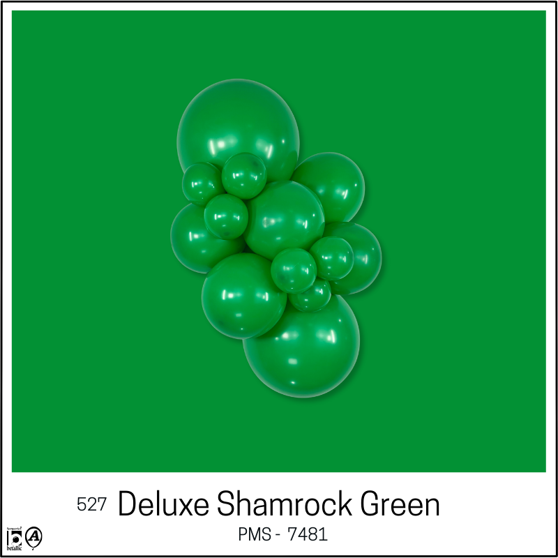 5" Sempertex Deluxe Shamrock Green Latex Balloons | 100 Count