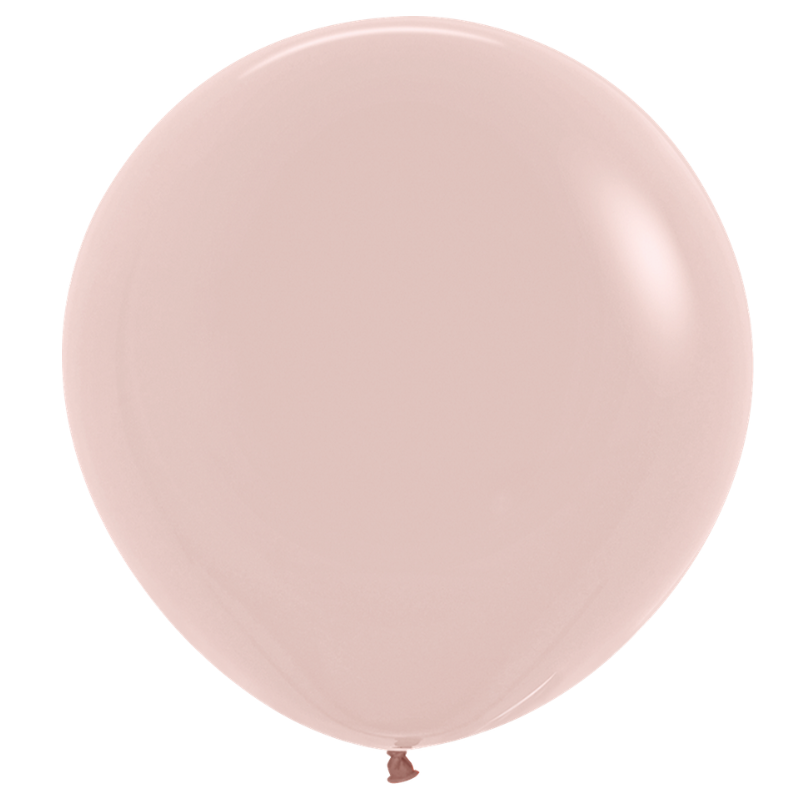 24" Sempertex Deluxe Creamy Blush Latex Balloons | 10 Count