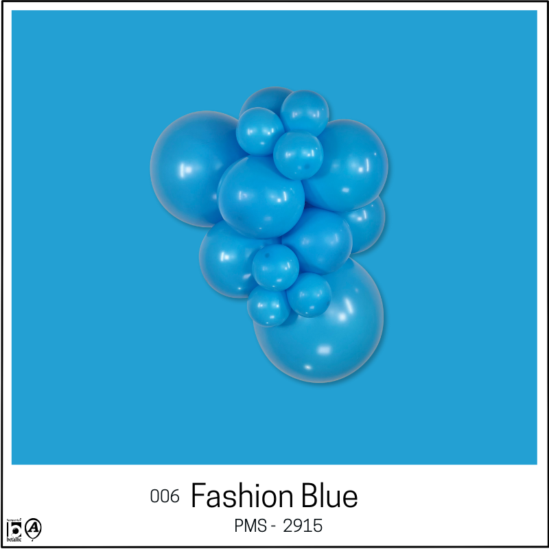 12" Sempertex Fashion Blue Link-O-Loon Latex Balloons | 50 Count