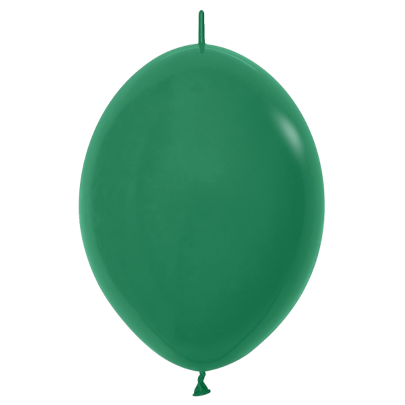 12" Sempertex Fashion Forest Green Link-O-Loon Latex Balloons | 50 Count