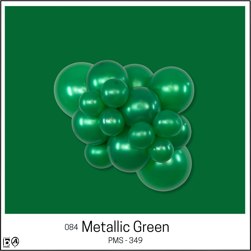 260s Sempertex Metallic Pearlized Green Twisting - Entertainer Latex Balloons | 50 Count