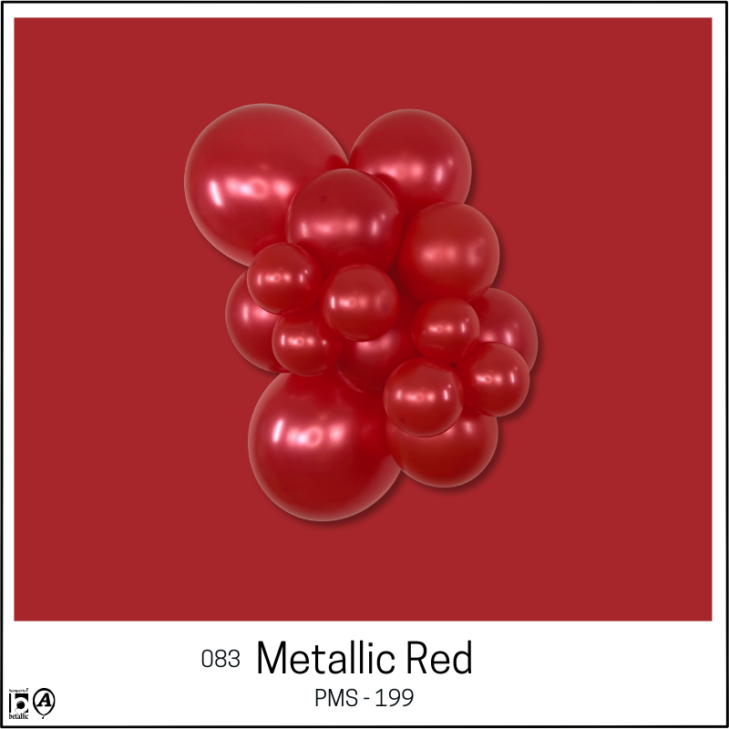 11" Sempertex Metallic Pearlized Red Latex Balloons | 100 Count