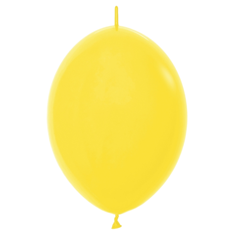6" Sempertex Fashion Yellow Link-O-Loon Latex Balloons | 50 Count