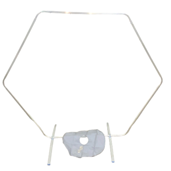 Silver Rainbow Flex-Hex - Hexagon Balloon Frame With Base | Adjustable To 3 Sizes!