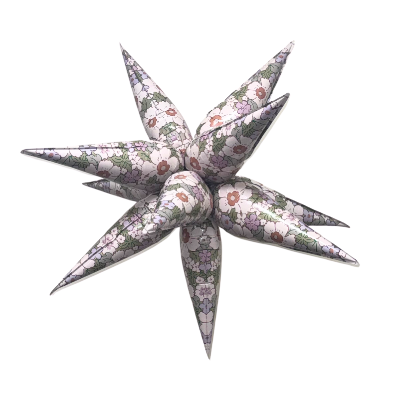 40" Burst Party Co. Floral Print Starburst Foil Airfill Balloon | 1 Count