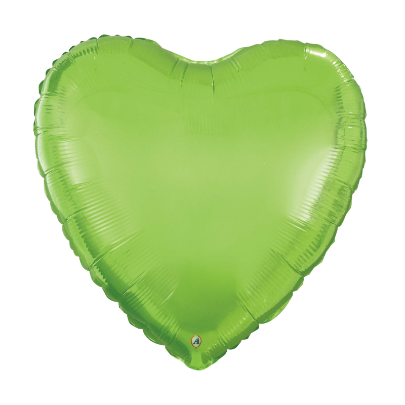 20" AAB Fruit Green Heart Foil Balloon | Buy 5 Or More Save 20%