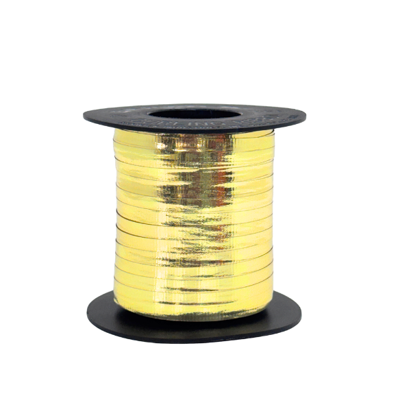 3/16" Offray Gold Crimped Curling Ribbon - 3/16" x 250 Yards | 1 Spool