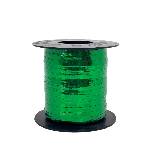 3/16" Offray Emerald Crimped Glitter Curling Ribbon - 3/16" x 250 Yards | 1 Spool