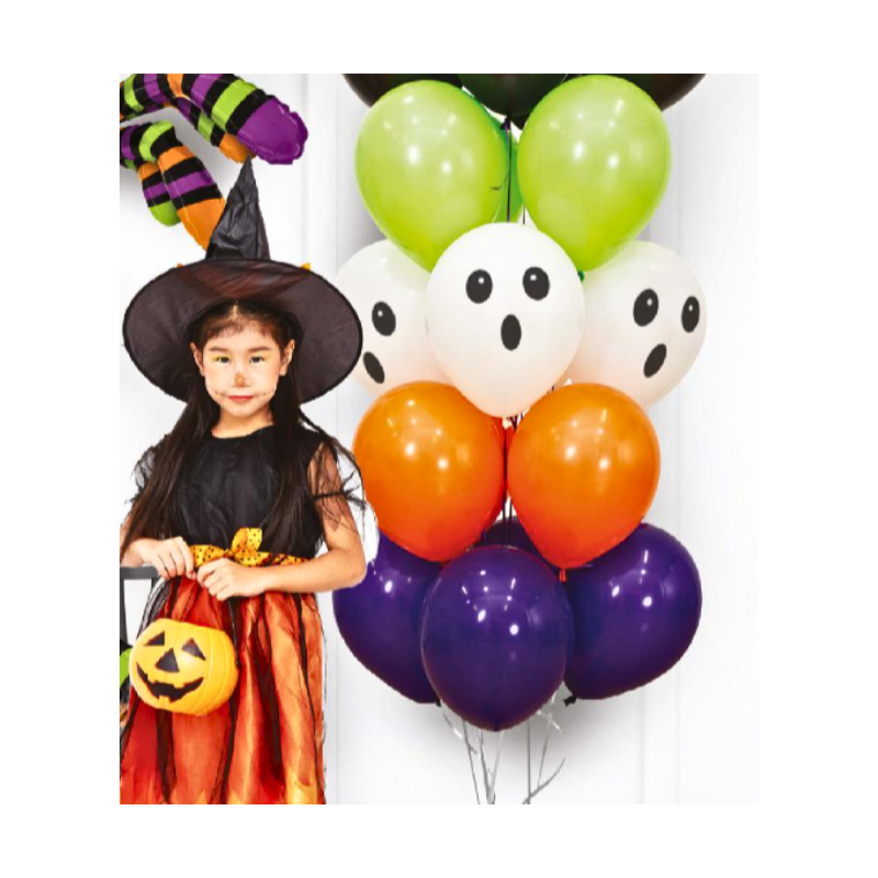 11" Ghost Face Sempertex Latex Balloons | 50 Count
