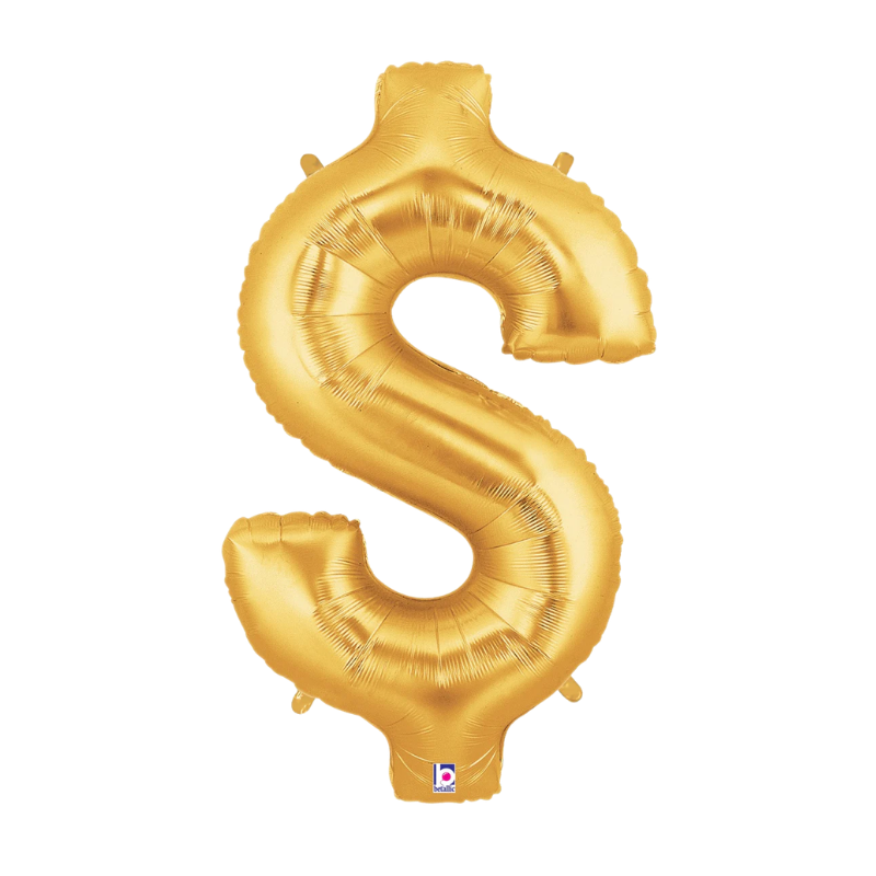 Ballon en aluminium Megaloon symbole doré Betallic 34"