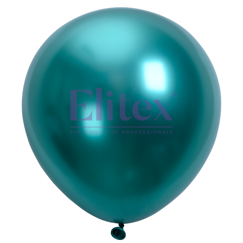 24" Green Metallic Superglow Round Latex Balloons | 5 Count
