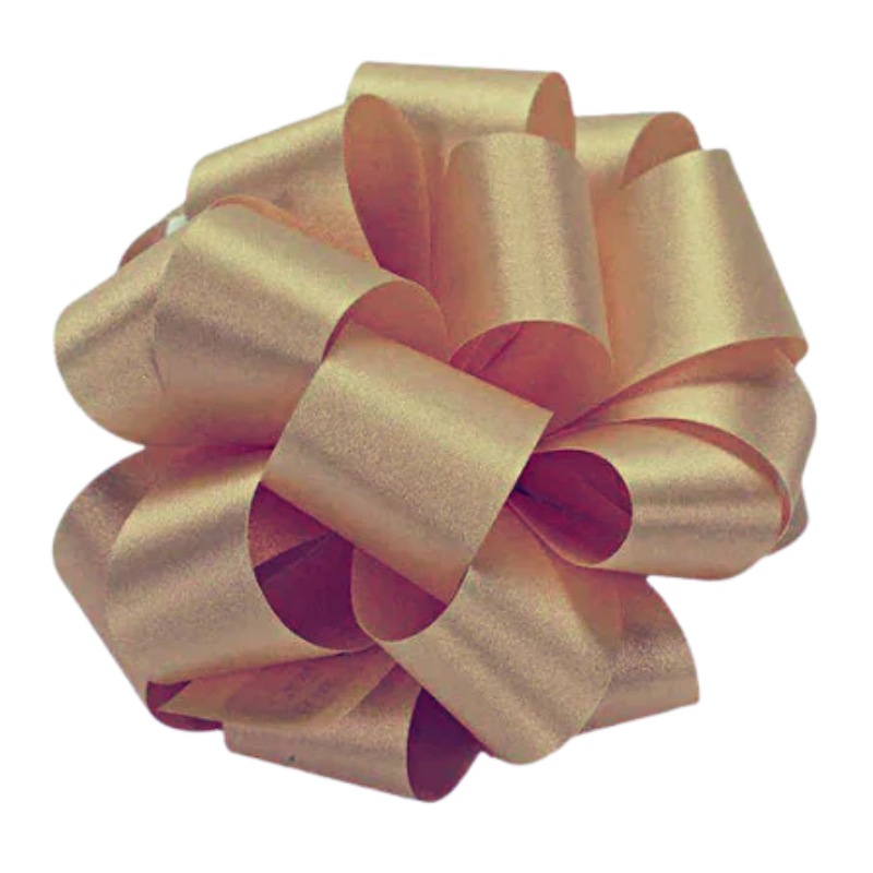 #3 GEME Holiday Gold Satin Lustre Ribbon - 9/16" Wide, 100 Yards Long | 1 Spool