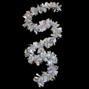 5' Mum Petals Foil Garland