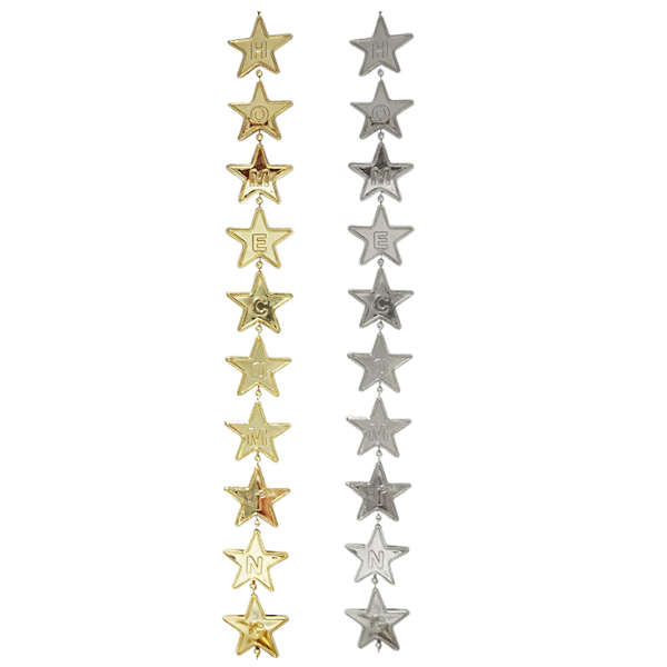 3' Metallic Homecoming Star Garland