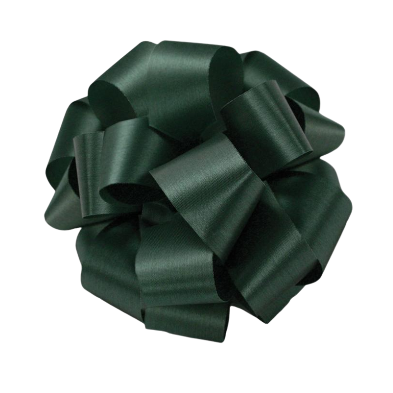 #5 McGinley Satin Hunter Green Satin Lustre Ribbon - 7/8" Wide, 100 Yards Long | 1 Spool