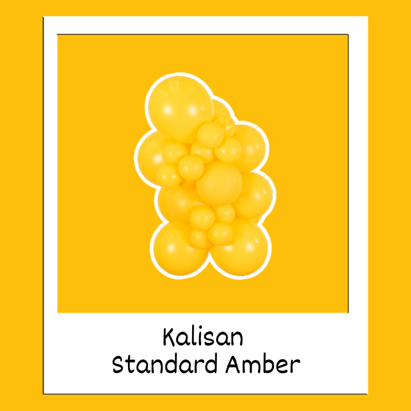 Ballons en latex standard Kalisan ambre de 5 po | Paquet de 100