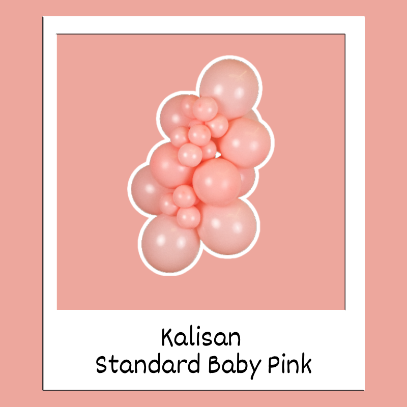 Ballons en latex Kalisan standard, rose bébé, 24 po | Paquet de 2