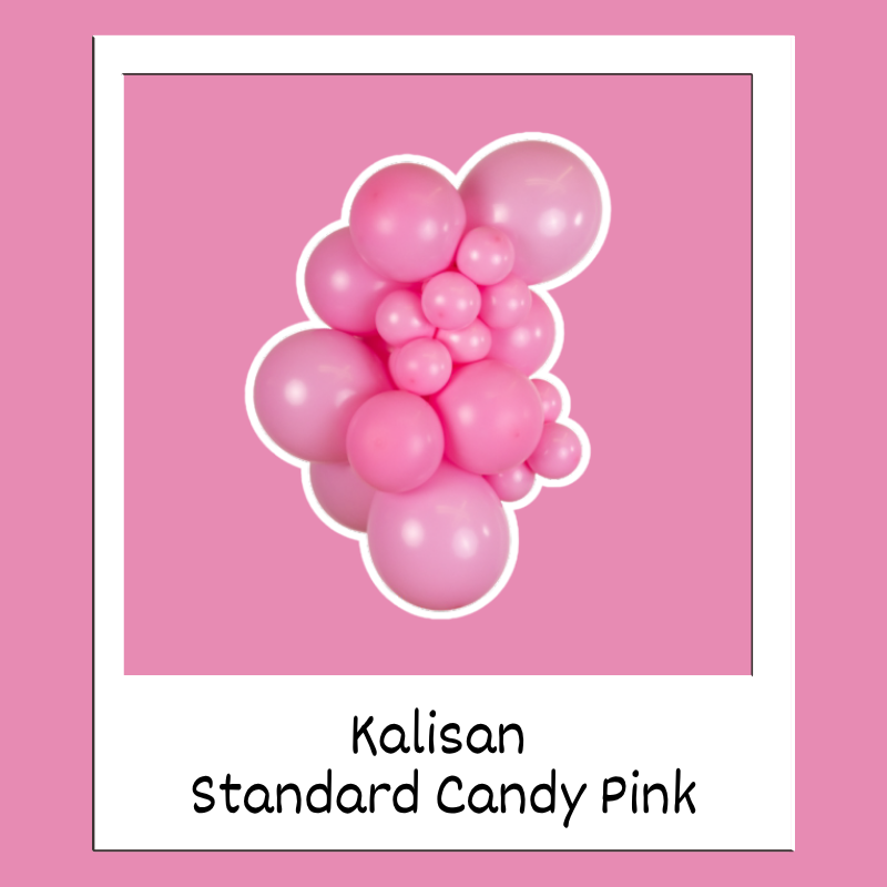 Ballons en latex standard Kalisan rose bonbon 24" | Lot de 2