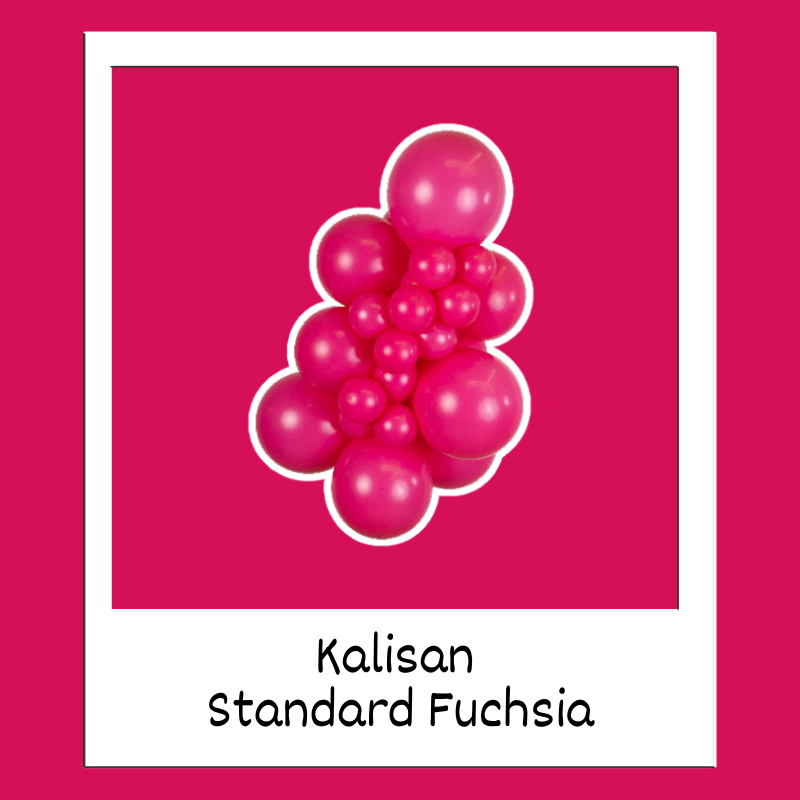 Ballons à relier en latex Kalisan Standard Fuchsia K-Link de 12 po | Lot de 50