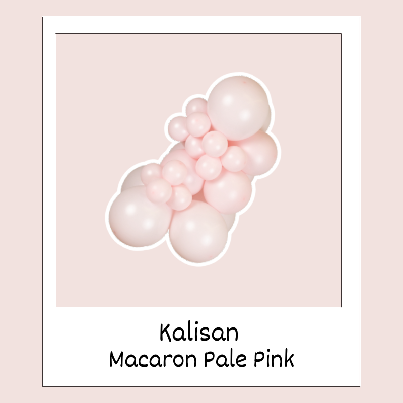 Ballons en latex Kalisan Macaron rose pâle 18" | Paquet de 25