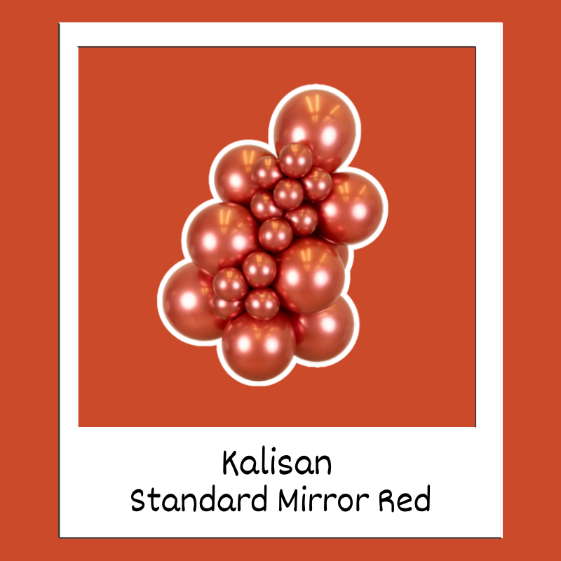 Ballons en latex Kalisan rouge miroir 36" | Lot de 2