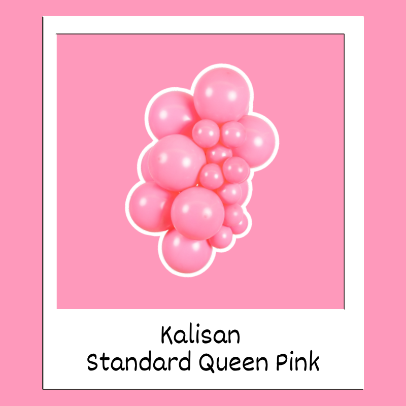 Ballons en latex Kalisan Standard Queen Pink 18" | Paquet de 25