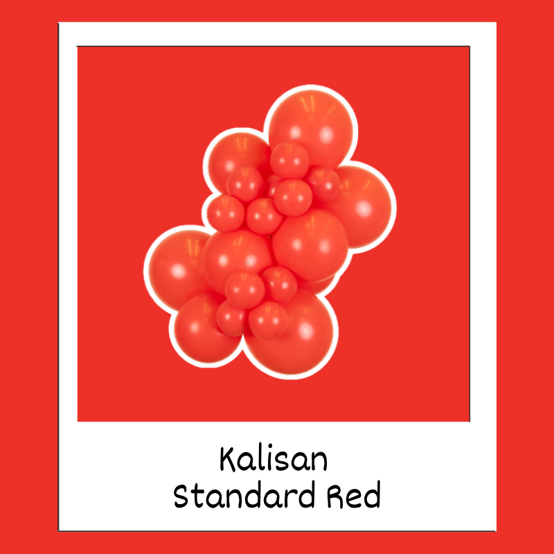Ballons en latex standard Kalisan rouges de 18 pouces | Paquet de 25
