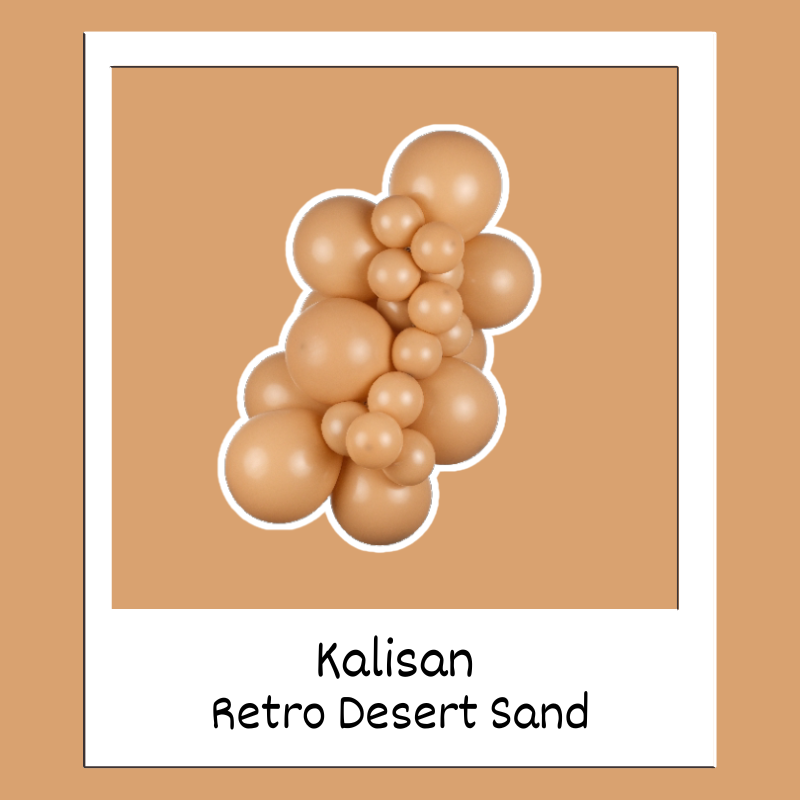 Ballons en latex Kalisan Retro Desert Sand 36" | Lot de 2