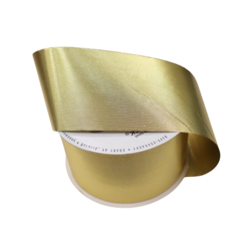 #40 Offray Gold Dynasty Metalique Ribbon - 2 1/4” Wide x 25 Yards | 1 Spool