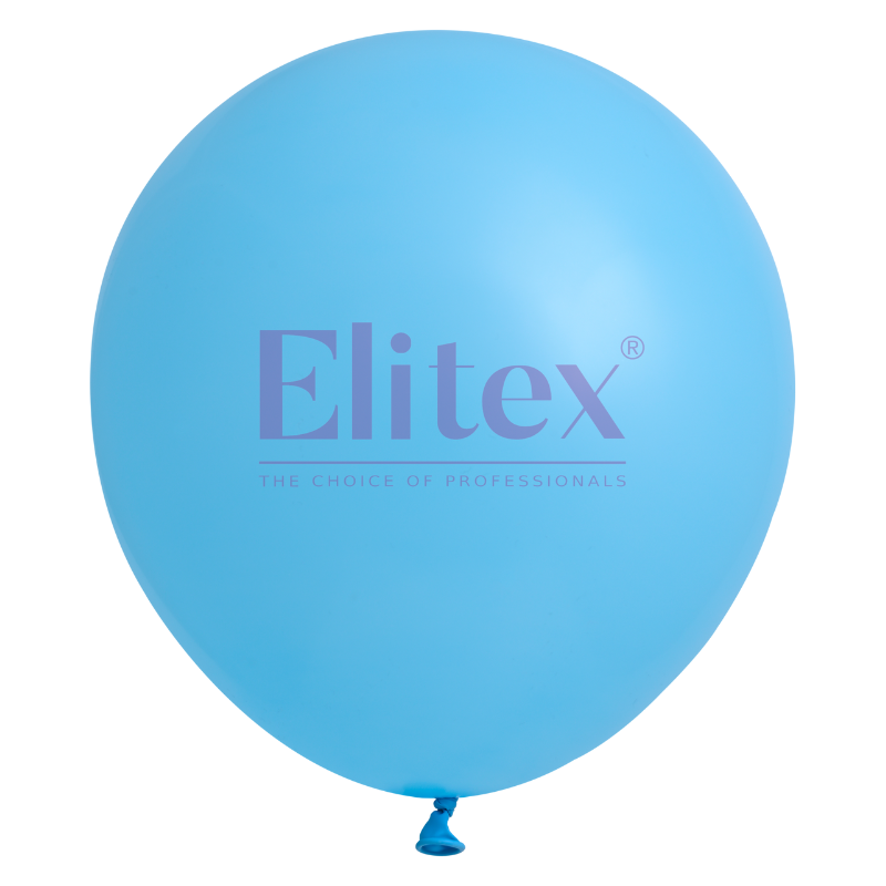 6" Elitex Light Blue Standard Round Latex Balloons | 50 Count