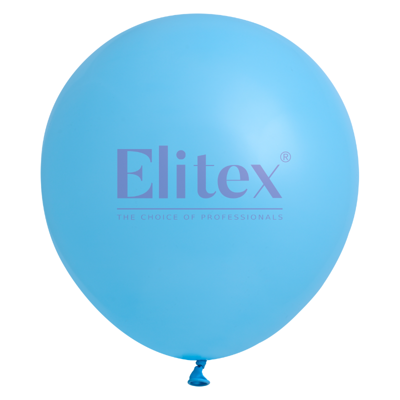 36" Elitex Light Blue Standard Round Latex Balloons - 3 Foot Jumbo | 3 Count