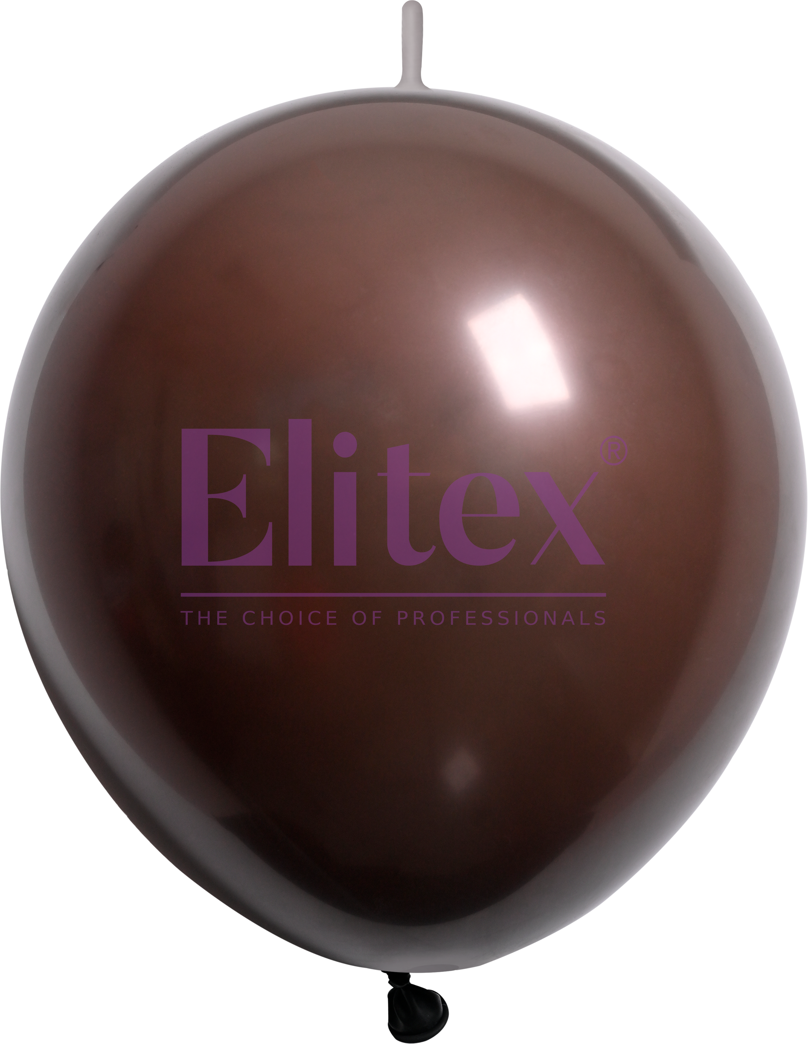 6" Elitex Dark Brown Standard Link Latex Balloons | 100 Count