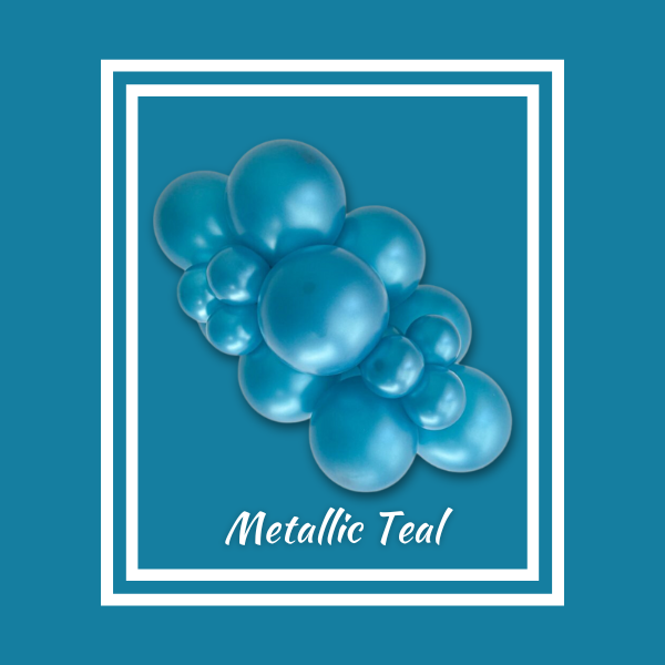 11" TUFTEX Metallic Pearlized Teal Latex Balloons | 100 Count