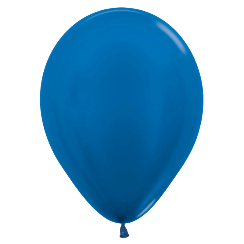 5" Sempertex Metallic Pearlized Blue Latex Balloons | 100 Count