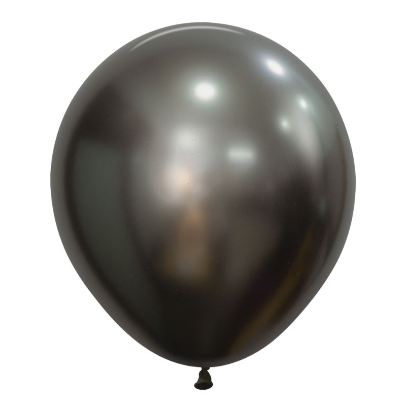 18" Sempertex Silk Midnight Grey Pearl Latex Balloons | 25 Count