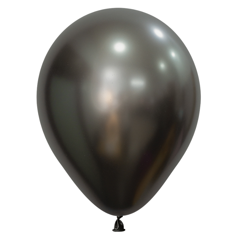 5" Sempertex Silk Midnight Grey Pearl Latex Balloons | 100 Count