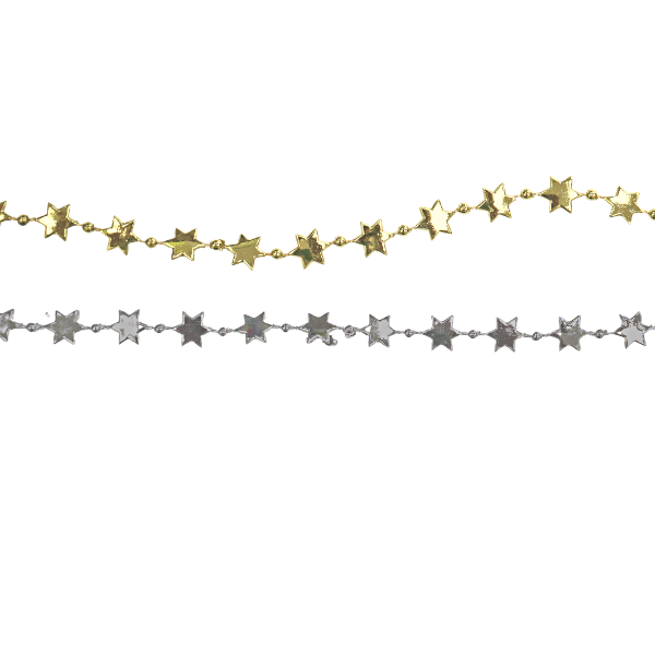 9' Mini Star Beaded Garland Beads