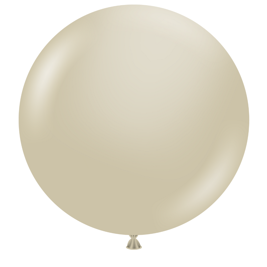 36" TUFTEX Muse - Neutral Creme Latex Balloons - 3 Foot Giant | 2 Count