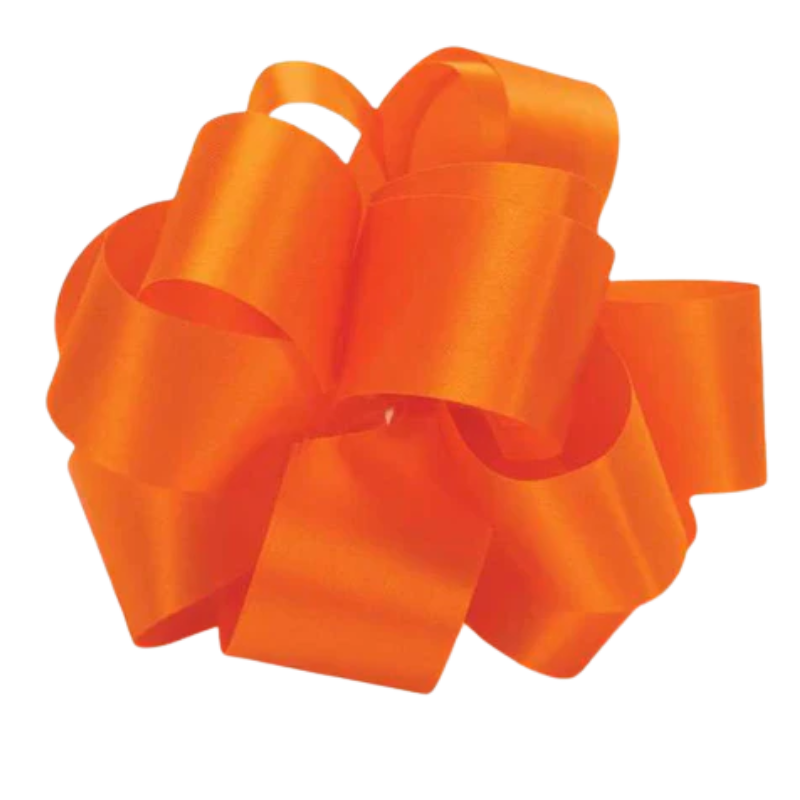 #9 McGinley Orange Satin Lustre Ribbon - 1 5/16" Wide, 100 Yards Long | 1 Spool