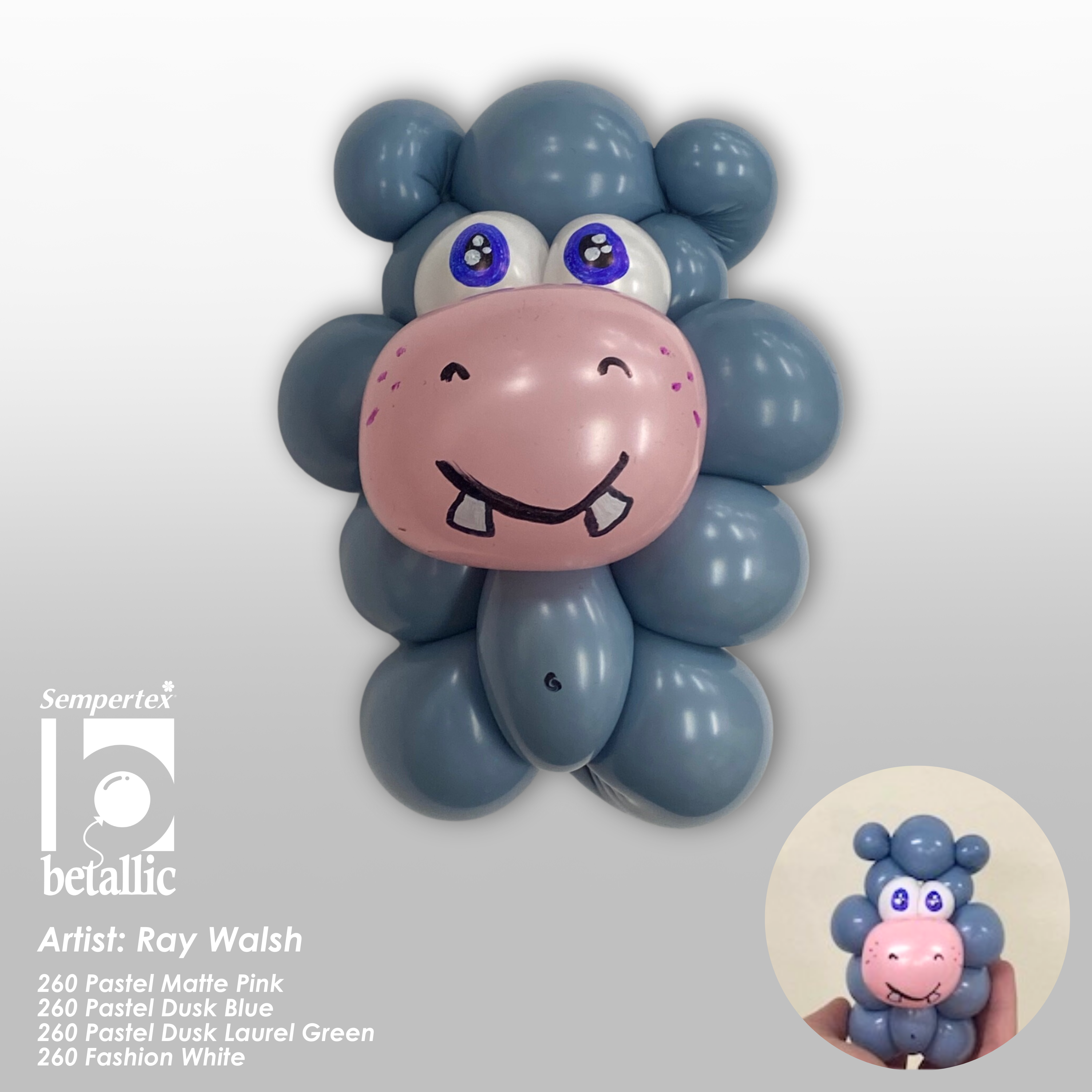 260s Sempertex Pastel Matte Pink Twisting - Entertainer Latex Balloons | 50 Count