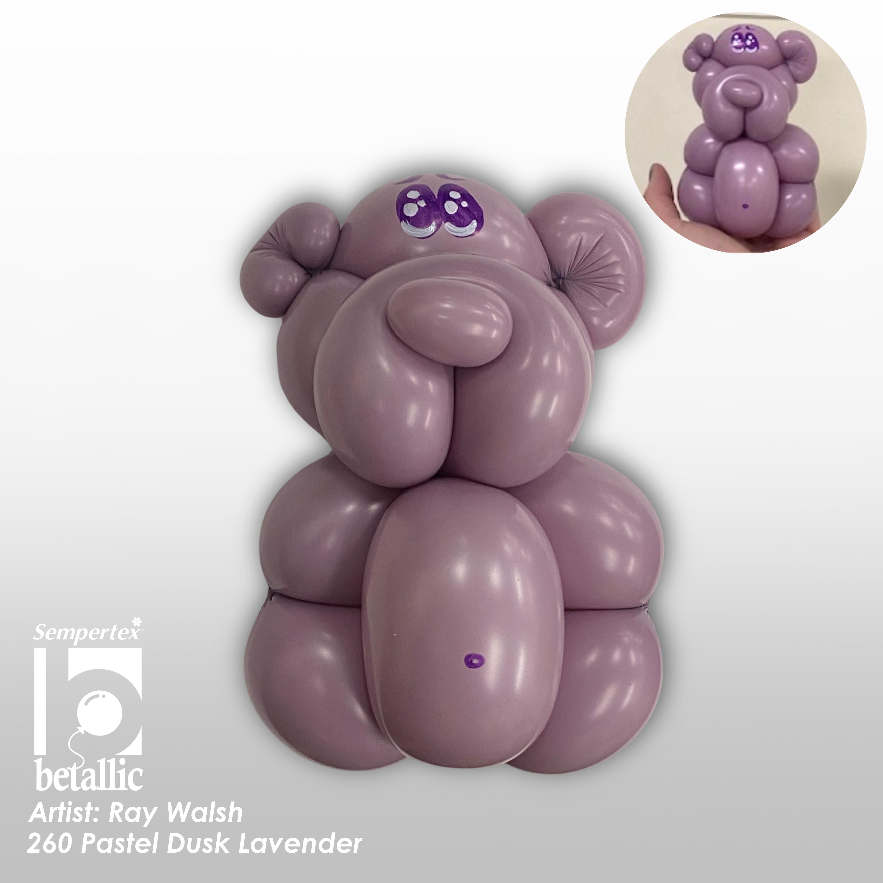 260s Sempertex Pastel Dusk Lavender Twisting - Entertainer Latex Balloons | 50 Count