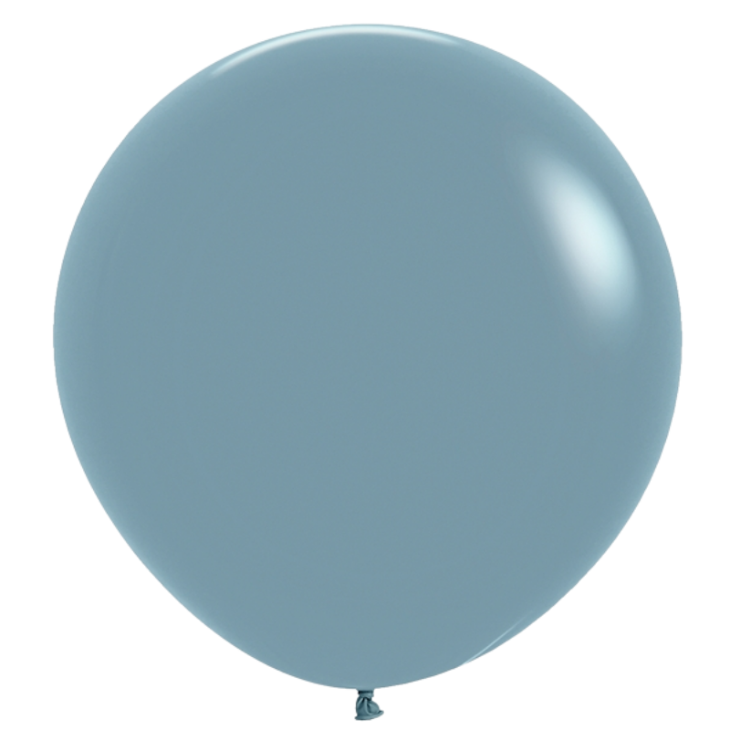 24" Sempertex Pastel Dusk Blue Latex Balloons | 10 Count