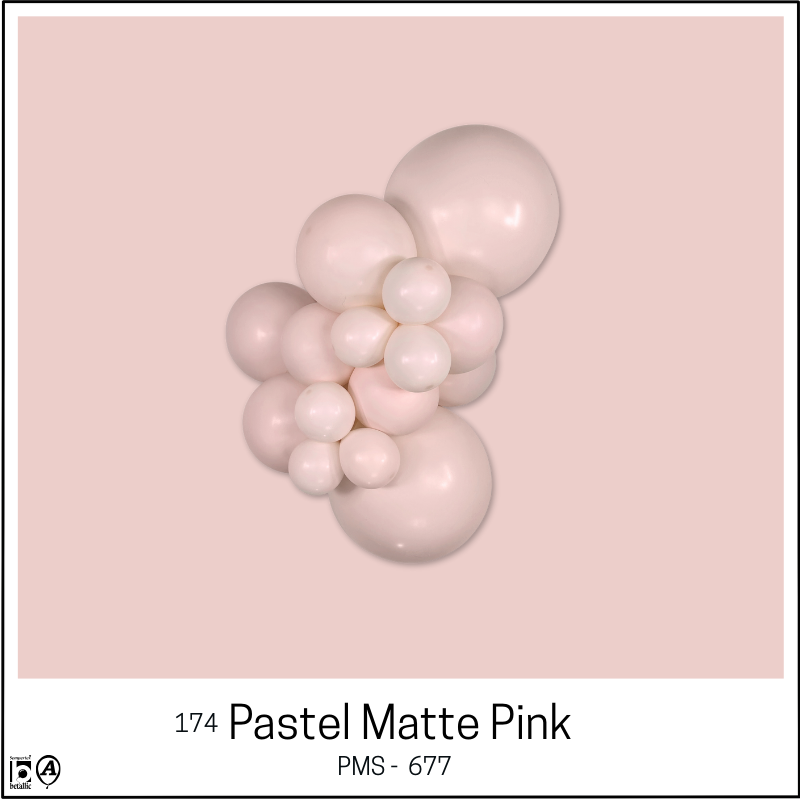 6" Sempertex Pastel Matte Pink Link-O-Loon Latex Balloons | 50 Count