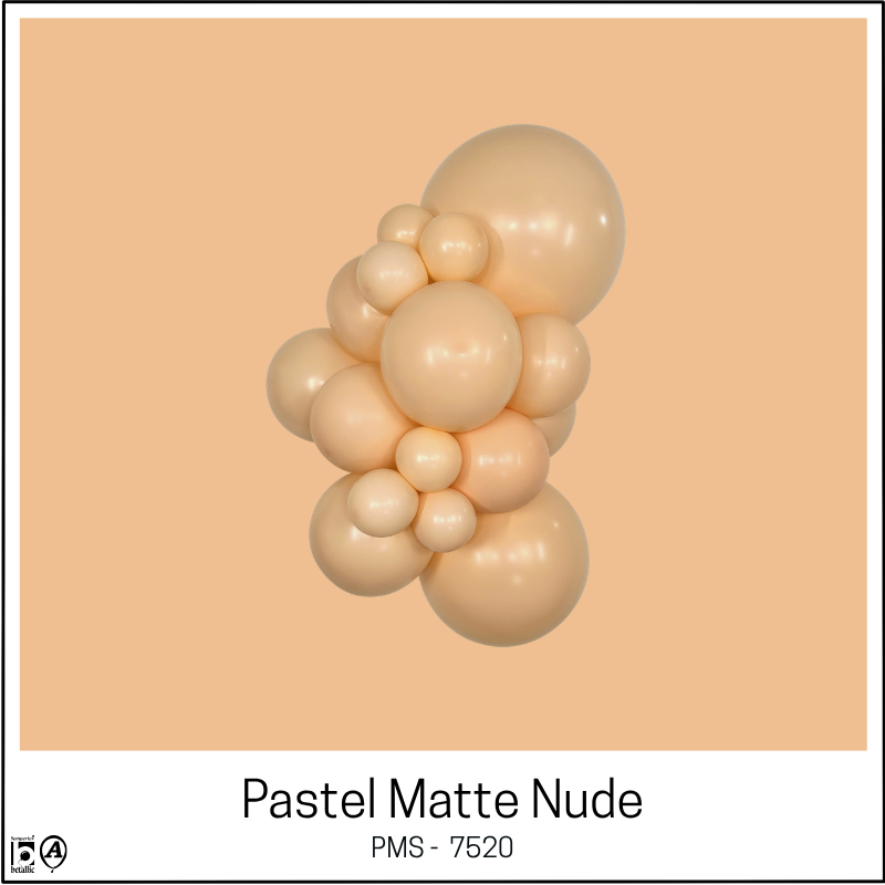 260s Sempertex Pastel Mate Nude para Esculturas - Globos de Látex para Animadores | 50 Unidades