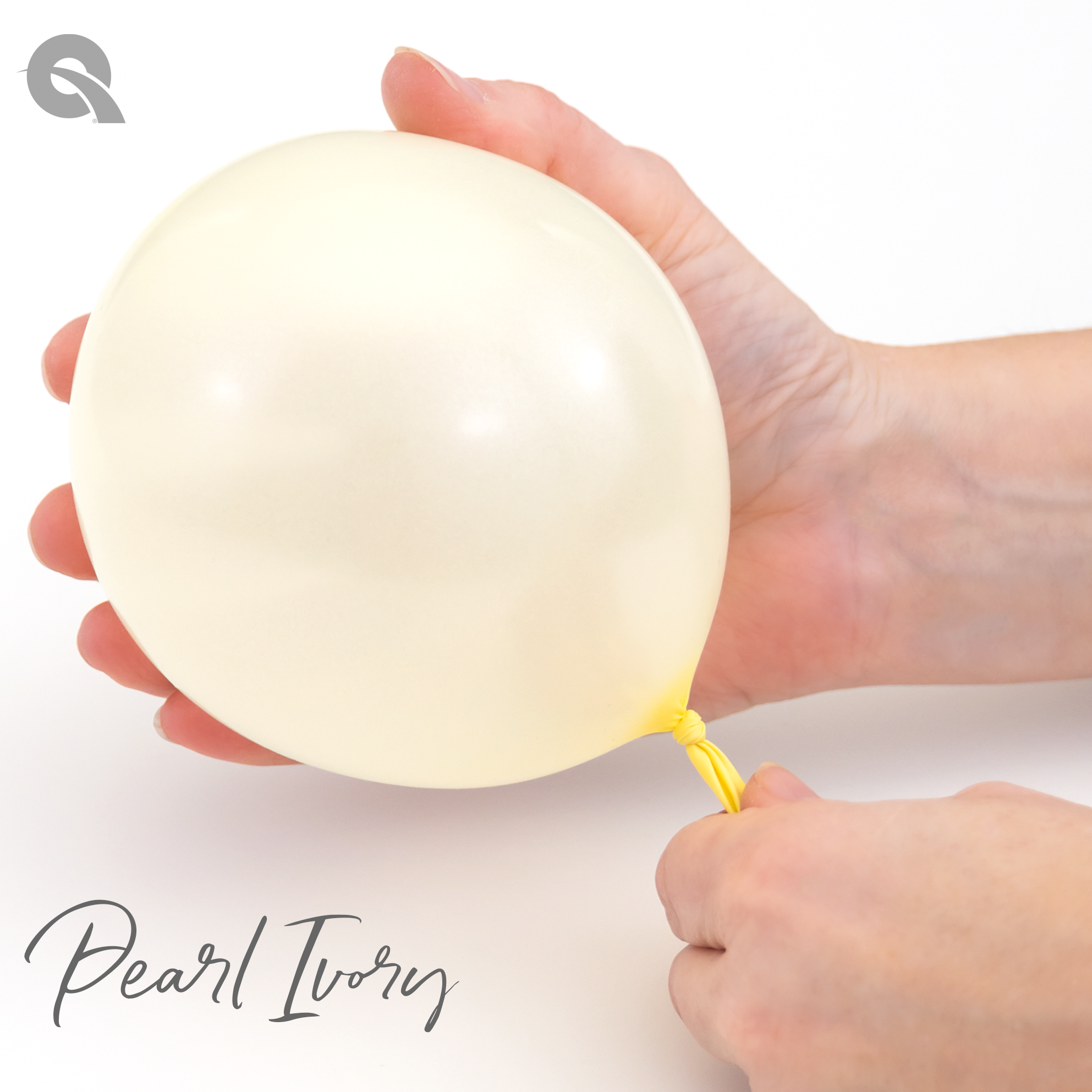 30" Qualatex Pastel Pearl Ivory Latex Balloons | 2 Count